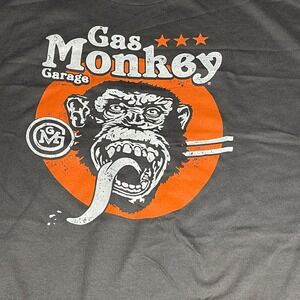 Gas Monkey Garage T-Shirt Gray 3XL‎ Adult Graphic Tee Short Sleeve